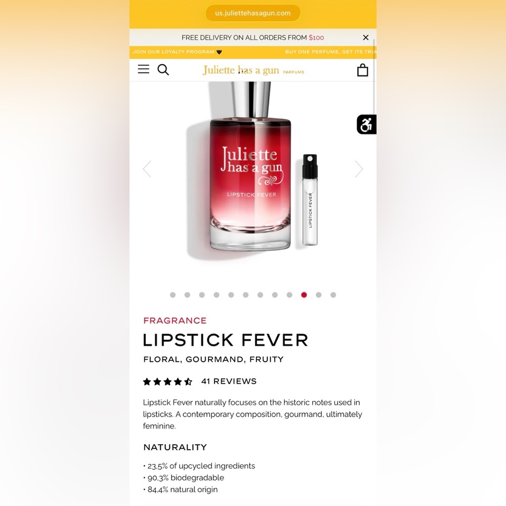 Juliette Has a Gun Lipstick Fever Eau de Parfum — 100 ML - Picture 10 of 11